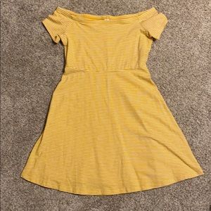 Yellow, stripped sundress